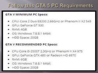 Gta 5 pc requirements