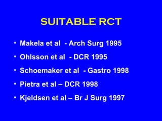 Follow Up After Colorectal Cancer Surgery | PPT