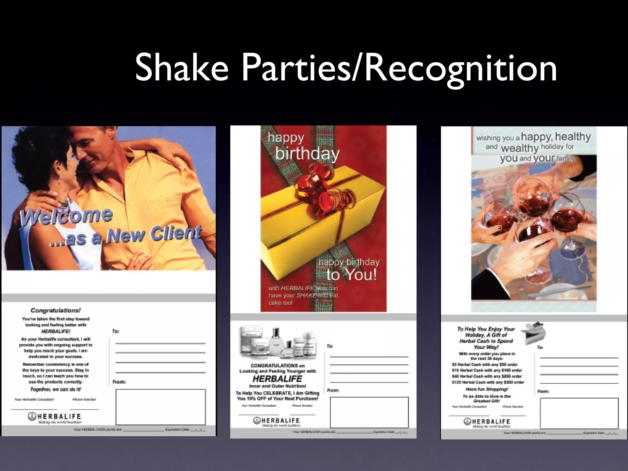 Shake Parties/Recognition  