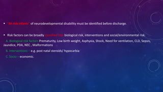 Follow up of high risk newborn | PPTX