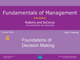 Foundations of  Decision Making 