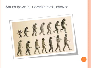 Asi es como el hombre evoluciono: