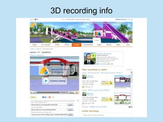 3D recording info
 