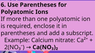 Calcium Subscript Fomulas of Common Chemical Substances.pptx