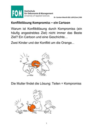 Fom Mediation & Kommunikation: Die Geschichte Mit Der Orange (Konflik…