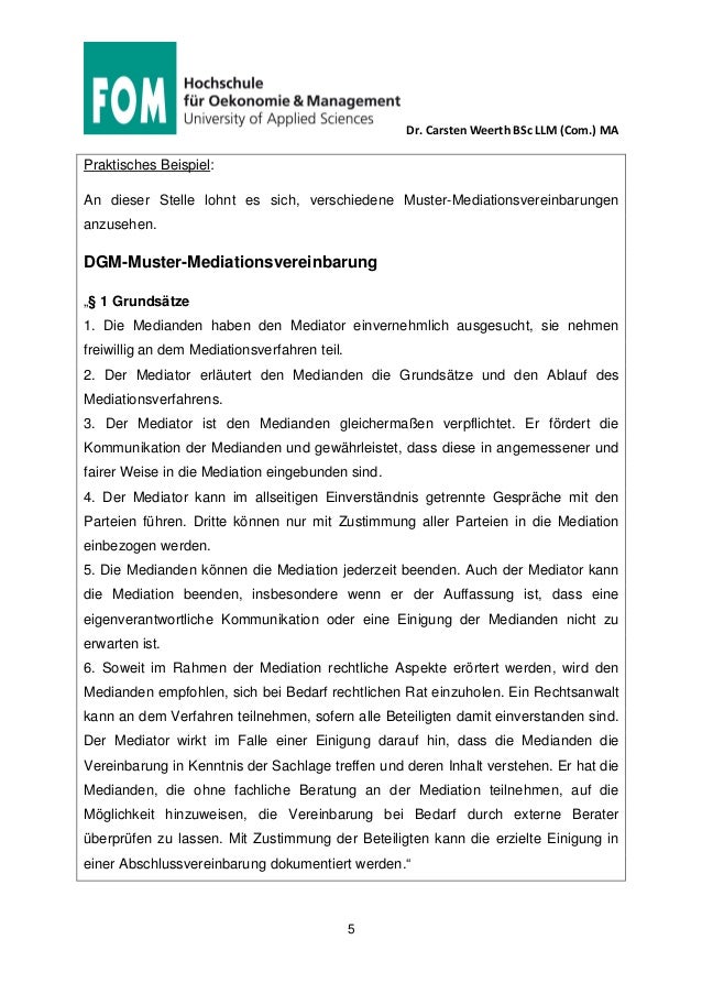 Fom Mediation Kommunikation Kurzdarstellung Vom Wesen Der Mediat