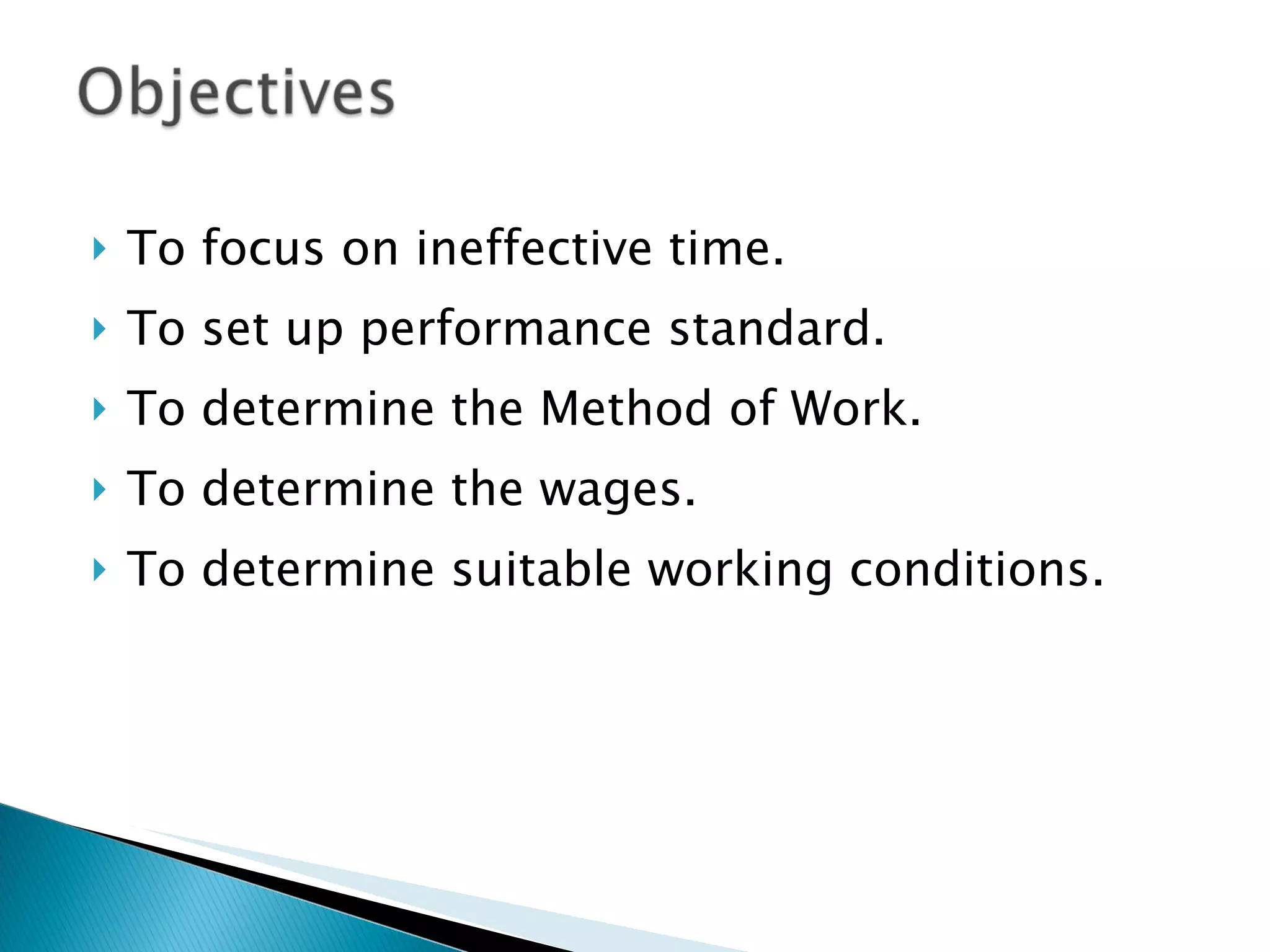 work measurement | PPT | Business | Business and Finance