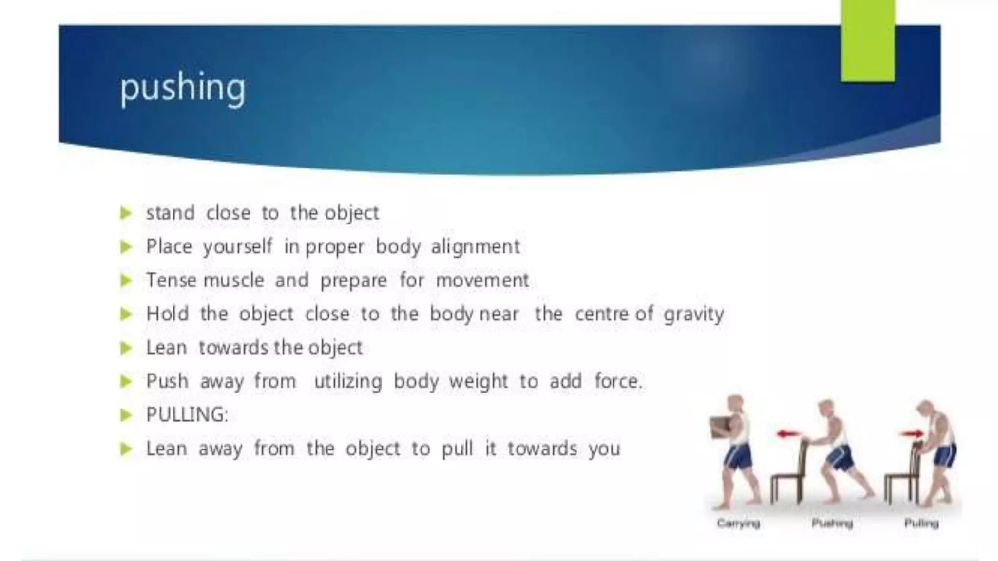 Fon body mechanics, positions, rom exercise | PPTX