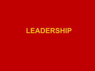 Objectif de ce module
LEADERSHIP
1
 