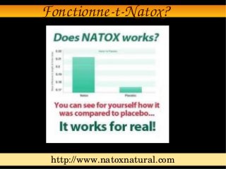 Fonctionne­t­Natox?




 http://www.natoxnatural.com
 