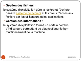 Comment charger un système d'exploitation sur un ordinateur18/07/201131TDI2/ Systeme d'exploitation