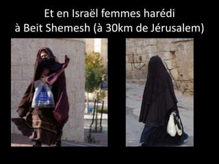 Et en Israël femmes harédi
à Beit Shemesh (à 30km de Jérusalem)
 