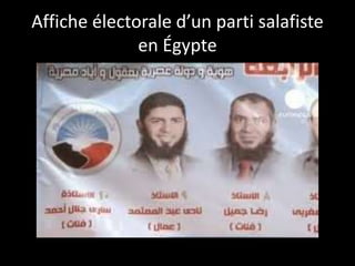 Affiche électorale d’un parti salafiste
en Égypte
 