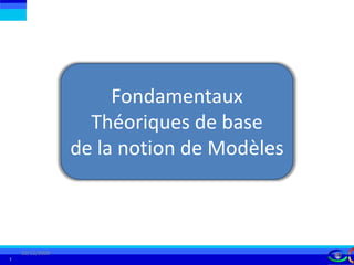 Fondamentaux Théoriques de base de la notion de Modèles 10/12/2009 