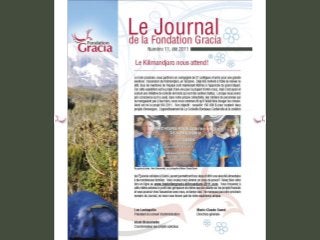 Journal de la Fondation Gracia - Numéro 11