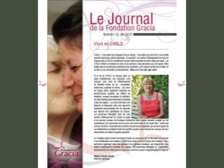 Journal de la Fondation Gracia - Numéro 13