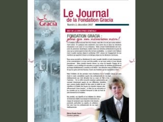 Journal de la Fondation Gracia - Numéro 2
