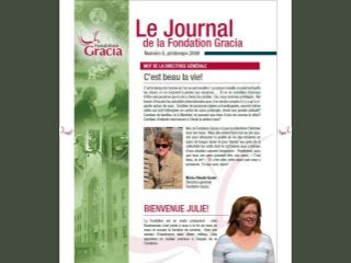 Journal de la Fondation Gracia - Numéro 5