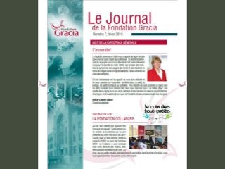 Journal de la Fondation Gracia - Numéro 7