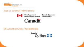 AVEC LE SOUTIEN FINANCIER DE :




ET LA PARTICIPATION FINANCIÈRE DE :
 