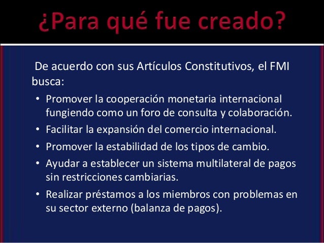 Fondo Internacional, Origen, Sede, Miembros