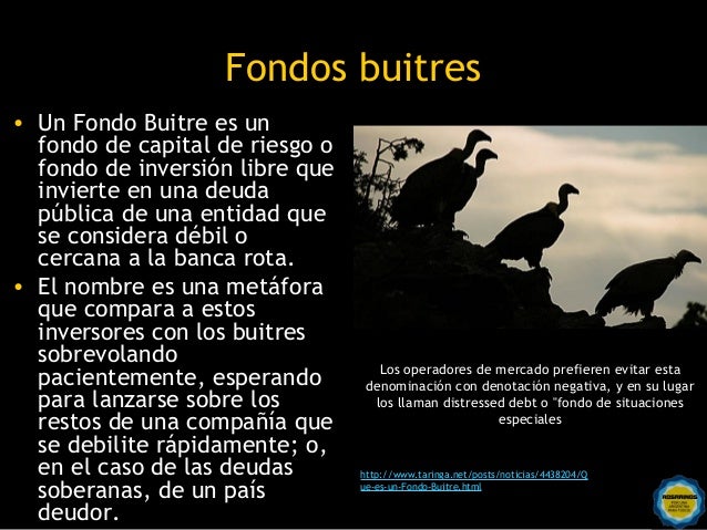 Resultado de imagen para fondos buitres