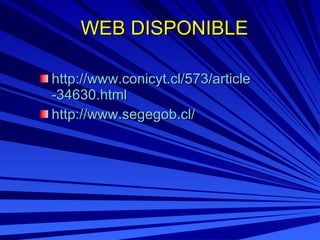 WEB DISPONIBLE ,[object Object],[object Object]