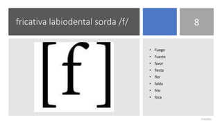 Fonemas de la lengua española | PPTX