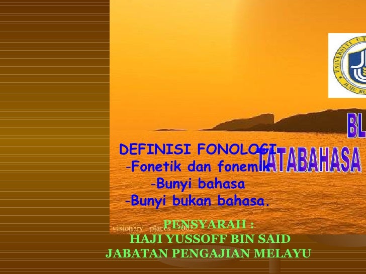 Fonetik Dan Fonologi