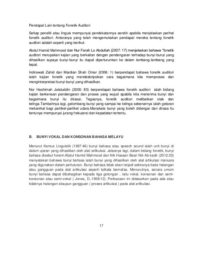 Fonetik Dan Fonologi Vokal Konsonan