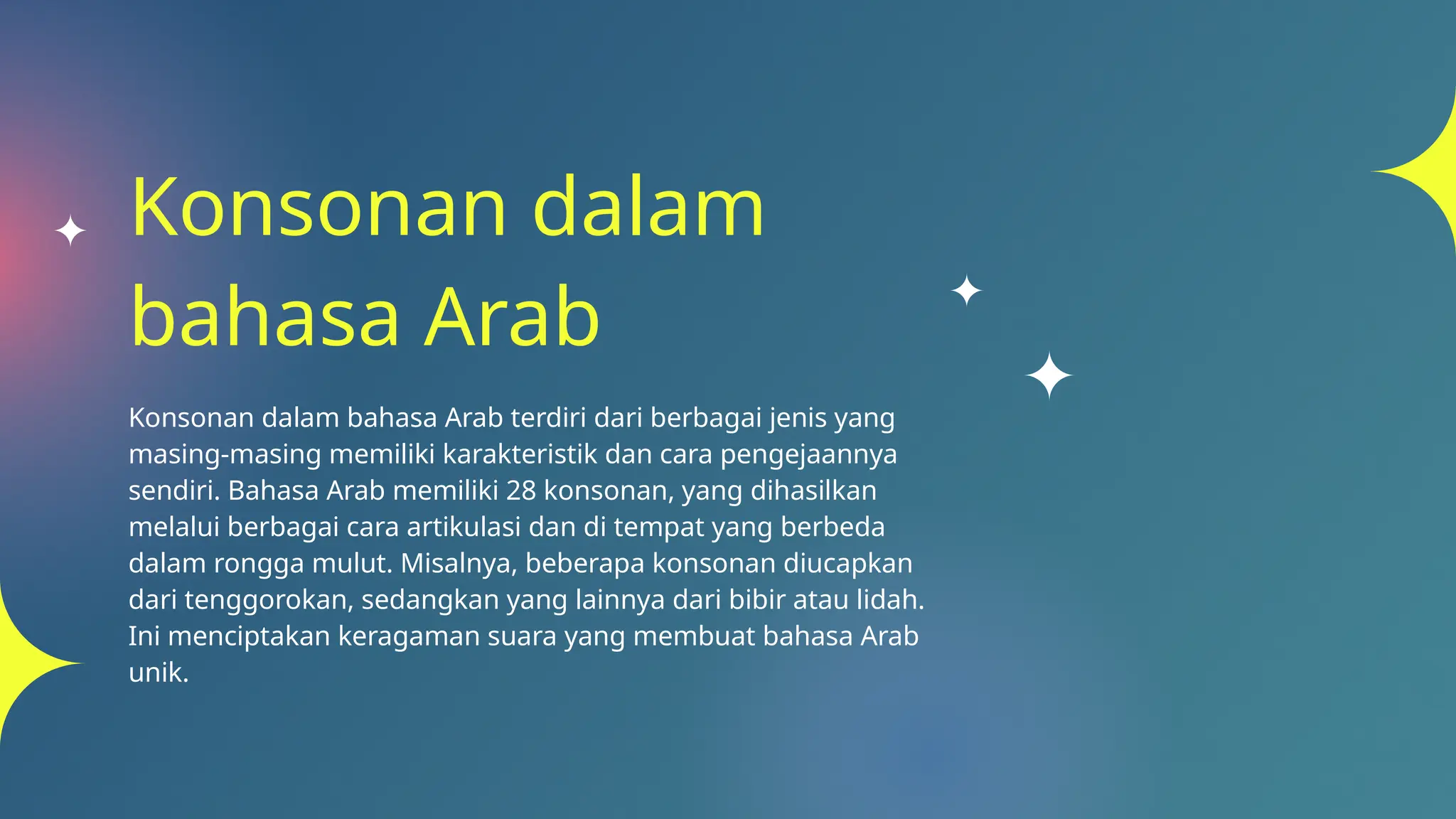 Fonologi DAN PERKEMBANGAN BAHASA ARAB.pptx
