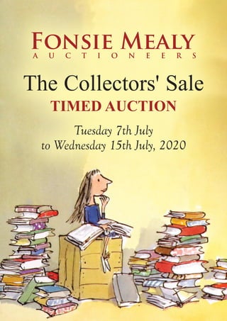 The Collectors' Sale
TIMED AUCTION
Tuesday 7th July
to Wednesday 15th July, 2020
 