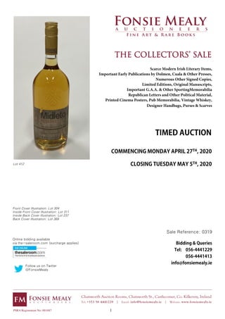Fonsie Mealy Auctioneers The Collectors' Sale May 5th 2020 | PDF