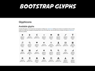 Bootstrap glyphs 
 