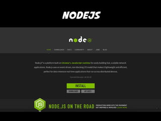nodeJs 
 