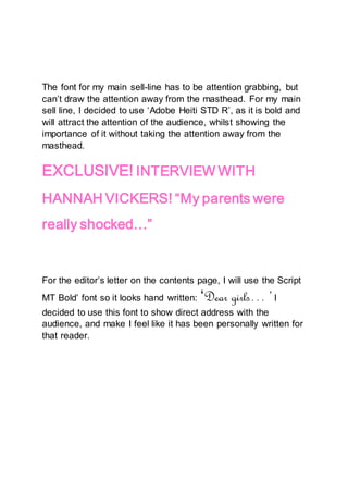 Font Analysis | DOCX
