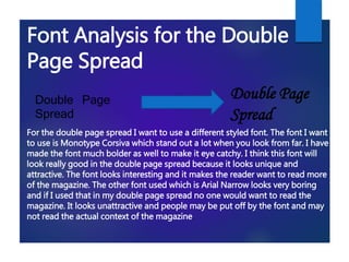 Font Analysis | PPT