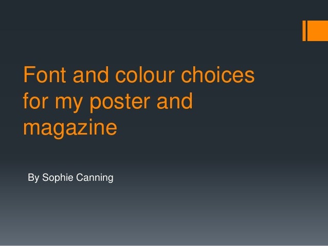 fonts poster