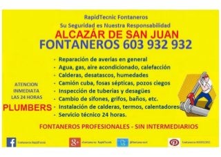 Fontaneros Alcazar de San Juan 603 932 932