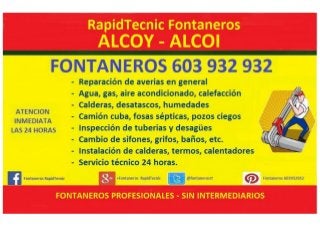 Fontaneros Alcoy Alcoi 603 932 932