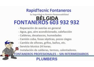 Fontaneros Belgida 603 932 932