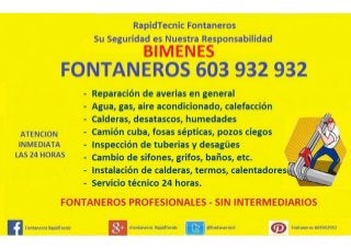 Fontaneros Bimenes 603 932 932