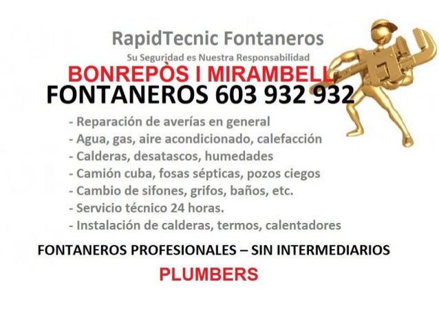 Fontaneros Bonrepos i Mirambell 603 932 932