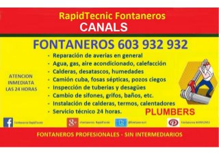 Fontaneros Canals 603 932 932