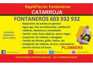 Fontaneros Catarroja 603 932 932