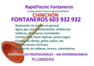 Fontaneros chinchon 603 932 932