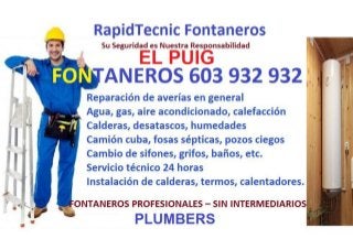 Fontaneros El Puig y Playa 603 932 932