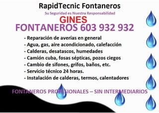 Fontaneros gines 603 932 932