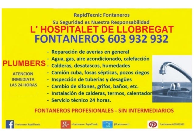 Fontaneros Hospitalet de Llobregat 603 932 932