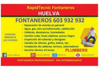 Fontaneros Huelva 603 932 932